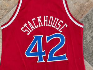 Vintage Philadelphia 76ers Jerry Stackhouse Champion Basketball Jersey, Size 48, XL
