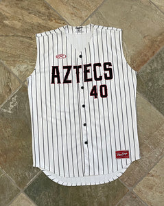 San Diego State Aztecs Team Issued Rawlings Baseball College Jersey, Size 44, Large