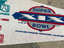 Load image into Gallery viewer, Vintage SF 49ers Miami Dolphins Super Bowl XIX Football Pennant