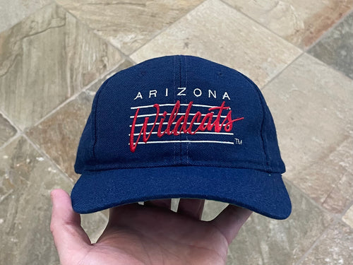 Vintage Arizona Wildcats Drew Pearson Bar Script Snapback College Hat