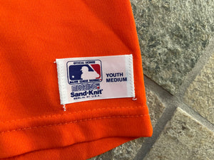 Vintage Baltimore Orioles Sand Knit Baseball Jersey, Size Youth Medium, 8-10