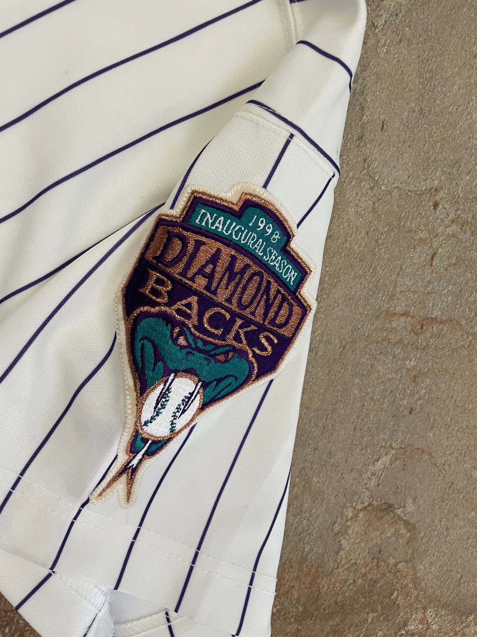 Arizona Diamondbacks 1998 Inaugural Season Russell Jersey store Size 44 Vintage MLB