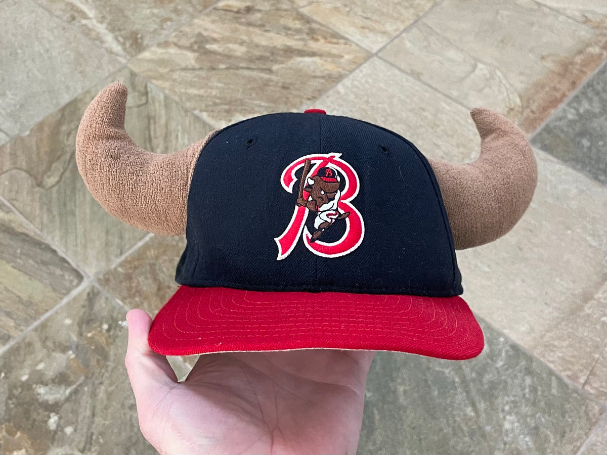 Bison Cap Vintage Buffalo Bisons Horned New Era Snapback Baseball Hat – Stuck In ...