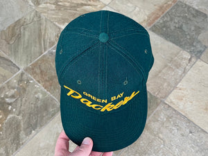 Vintage Green Bay Packers Sports Specialties Script Snapback Football Hat