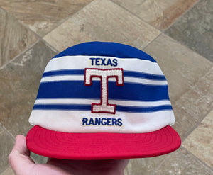 Vintage Texas Rangers AJD Pill Box Snapback Baseball Hat