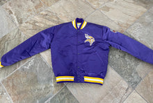 Load image into Gallery viewer, Vintage Minnesota Vikings Starter Satin Football Jacket, Size Large