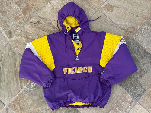 Vintage Minnesota Vikings Starter Parka Football Jacket, Size Large