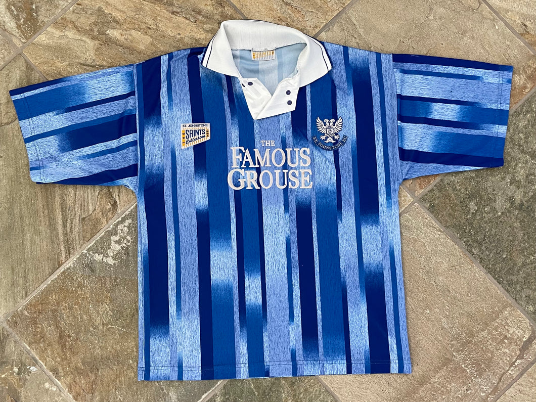 Vintage St. Johnstone F.C. Soccer Jersey, Size Large