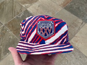 Vintage Buffalo Bills Super Bowl XXV Zubaz AJD Football Snapback Hat