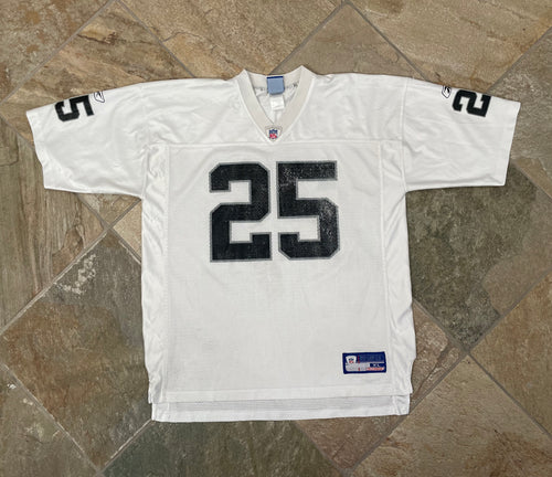 Vintage Oakland Raiders Charlie Garner Reebok Football Jersey, Size XL