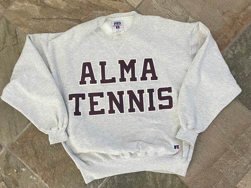 Vintage Alma College Scots Tennis Russell College Sweatshirt, Size XL
