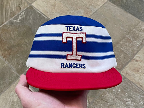 Vintage Texas Rangers AJD Pill Box Snapback Baseball Hat