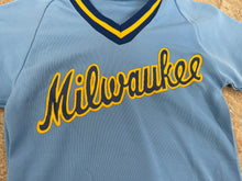 Load image into Gallery viewer, Vintage Milwaukee Brewers Sand Knit Baseball Jersey, Size Youth Small, 6-8