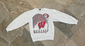 Vintage Wisconsin Badgers College Sweatshirt, Size Medium