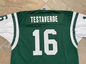 Vintage New York Jets Vinny Testaverde Champion Football Jersey, Size 44, Large
