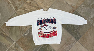 Vintage Denver Broncos Super Bowl XXXII Football Sweatshirt, Size Large