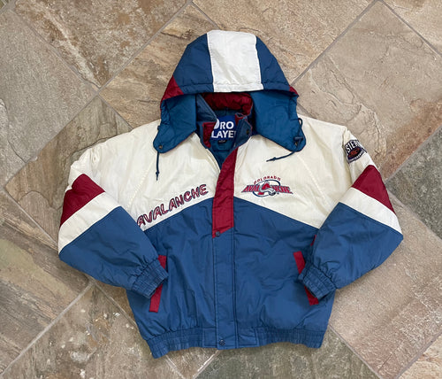 Vintage Colorado Avalanche Pro Player Parka Hockey Jacket, Size Large