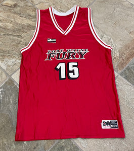 Vintage Fort Wayne Fury Master P Basketball Jersey, Size Medium