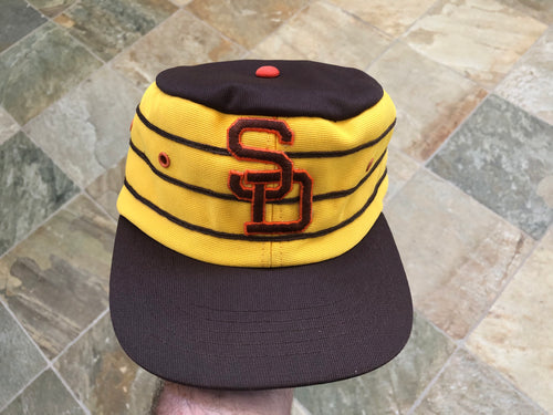 Vintage San Diego Padres Sports Specialties spill Box Snapback Baseball Hat