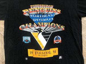 Vintage Pittsburgh Penguins Starter Hockey Tshirt, Size Large