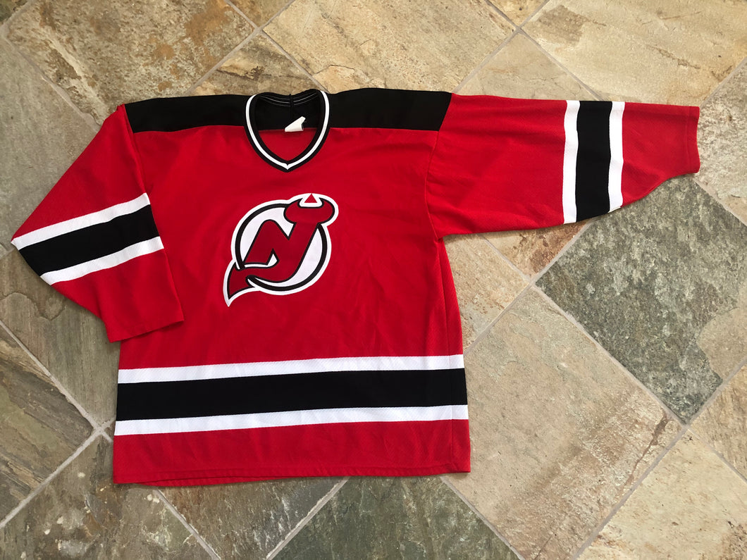 Vintage New Jersey Devils CCM Maska Hockey Jersey, Size XL