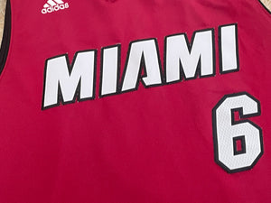 Vintage Miami Heat Lebron James Adidas Basketball Jersey, Size Large