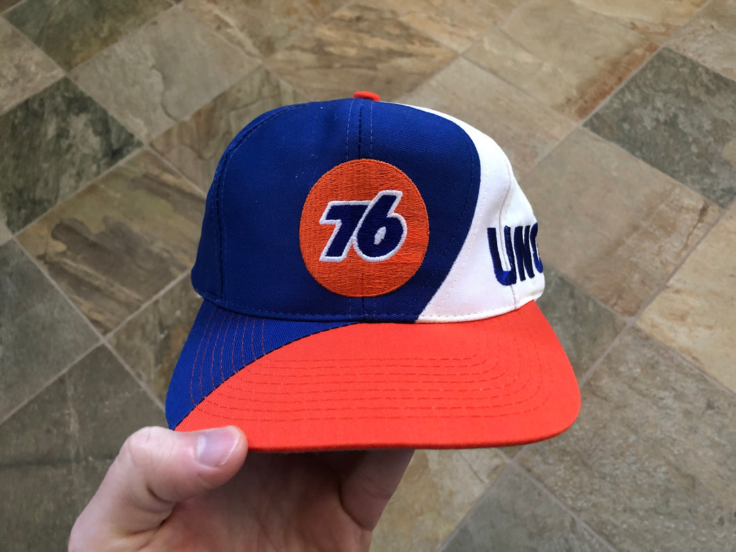 Vintage Unocal 76 Wrap Around Gas Oil Snapback Hat ***