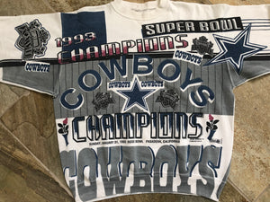 Vintage Dallas Cowboys Magic Johnson All Over Print Football Sweatshirt, Size Large