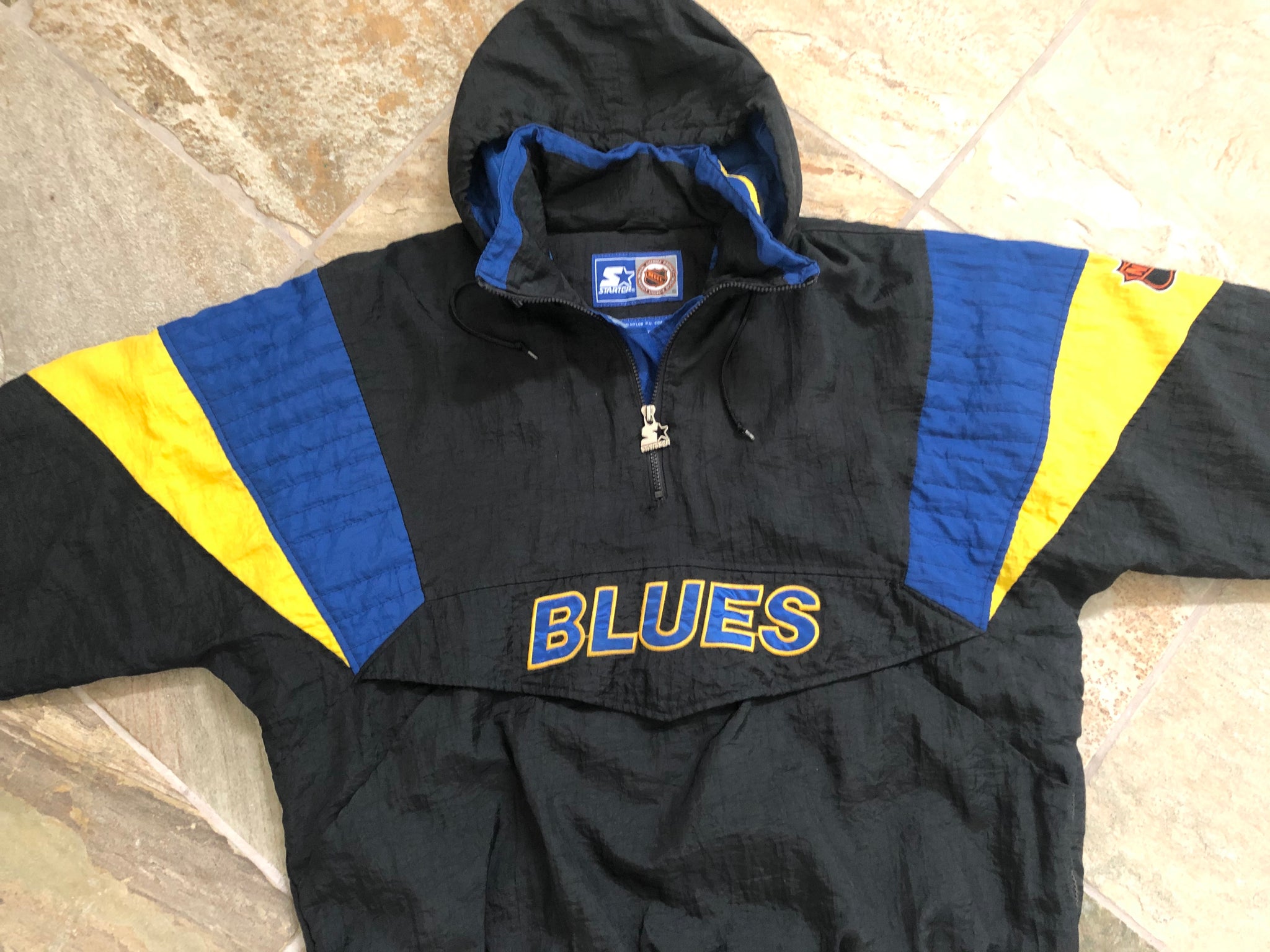 ST. LOUIS BLUES NHL Starter Full Zip Jacket BLUE LARGE, XL