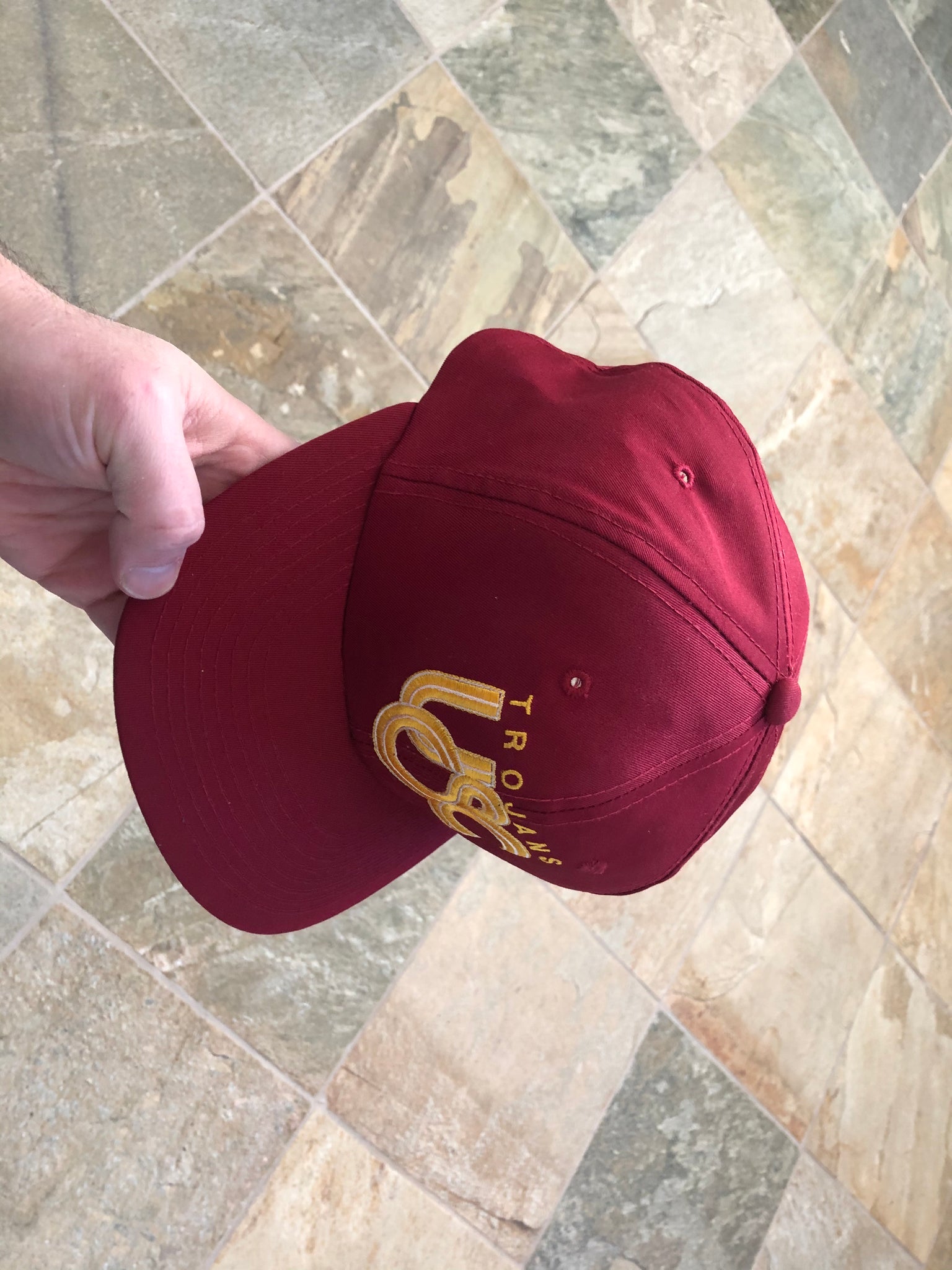 Vintage USC Trojans Sports Specialties Script Snapback College Hat