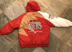 Vintage San Francisco 49ers Logo Athletic Sharktooth Parka Football Jacket, Size XL