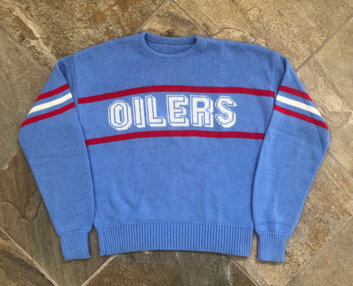 Vintage Houston Oilers Cliff Engle Sweater Football Sweatshirt, Size Large