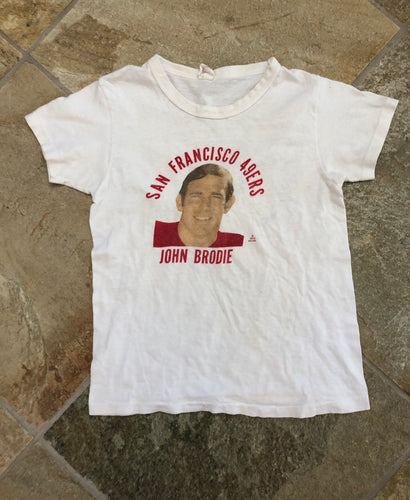 Vintage San Francisco 49ers John Brodie Youth Football Tshirt, Size 14-16