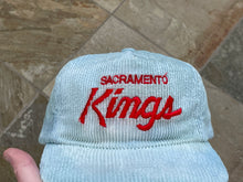 Load image into Gallery viewer, Vintage Sacramento Kings Sports Specialties Corduroy Script Strapback Basketball Hat