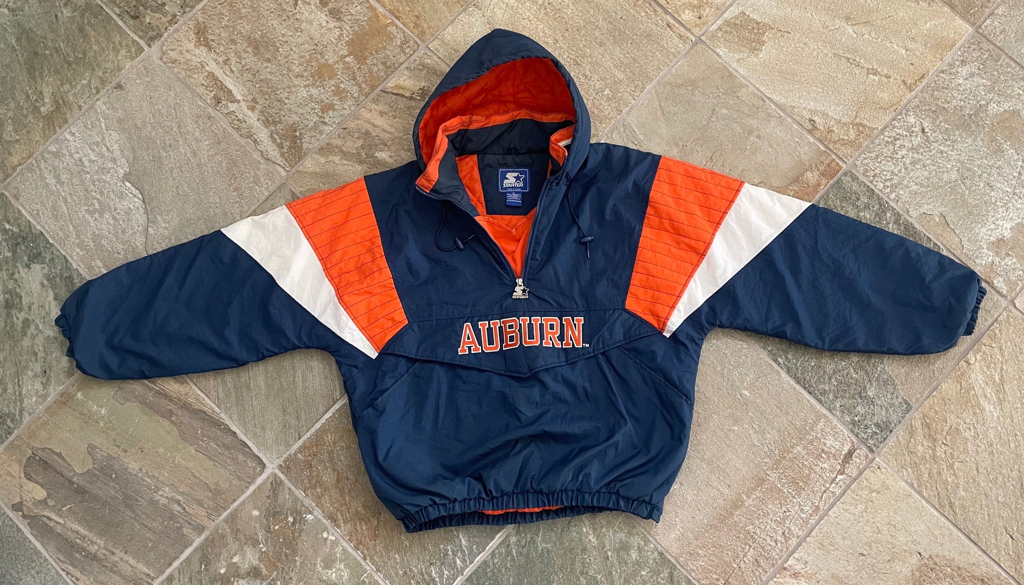 Vintage Auburn Tigers Starter Parka College Jacket, Size XL