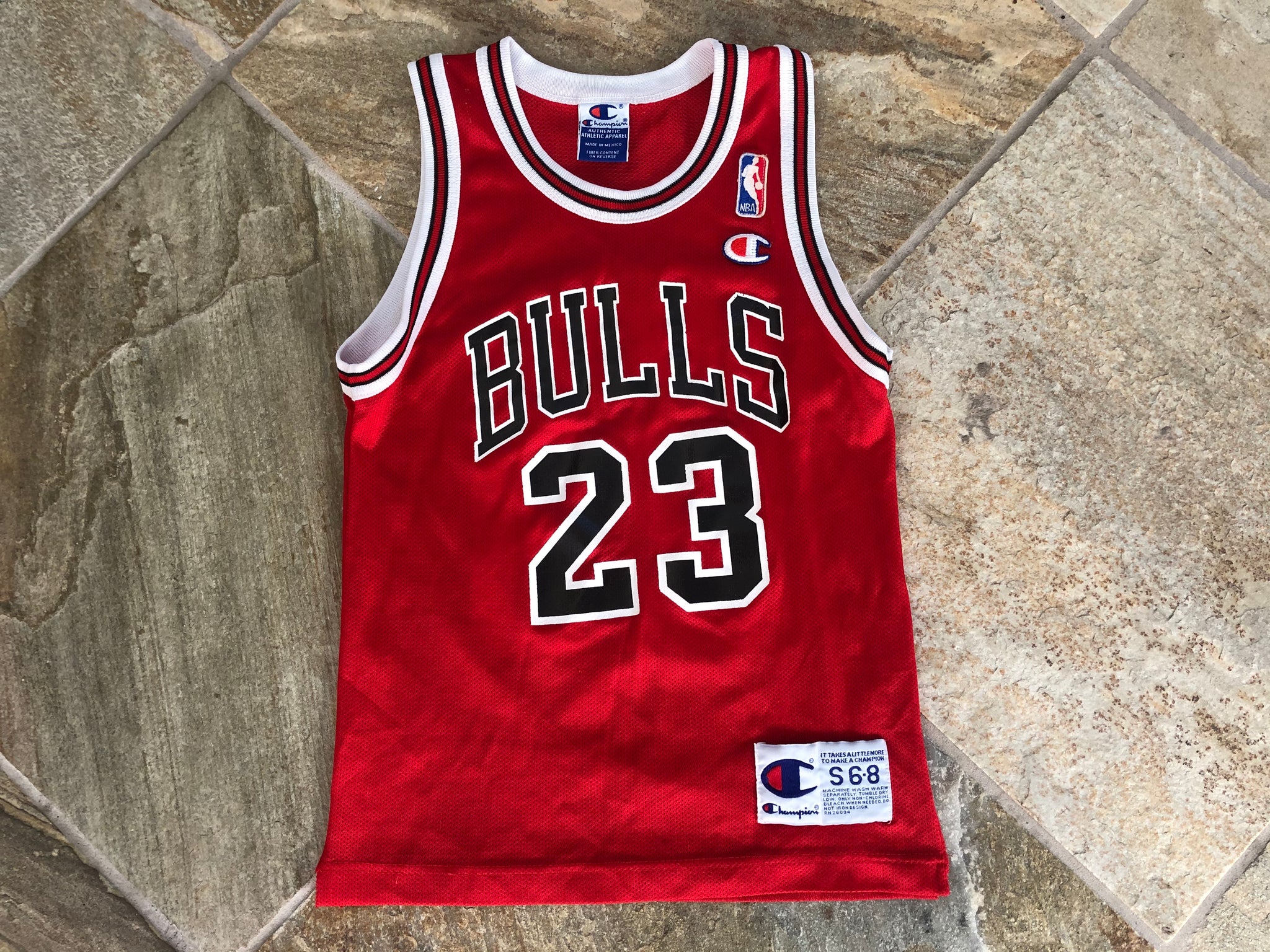 Kids Vintage Chicago Bulls 23 Michael Jordan Champion 1990s 