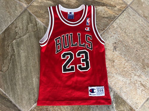Vintage Chicago Bulls Michael Jordan Champion Youth Basketball Jersey, Size Small, 6-8
