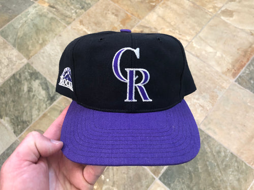 Vintage Colorado Rockies American Needle Blockhead Snapback Baseball Hat