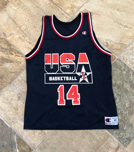 Vintage USA Alonzo Mourning Champion Basketball Jersey, Size 48, XL