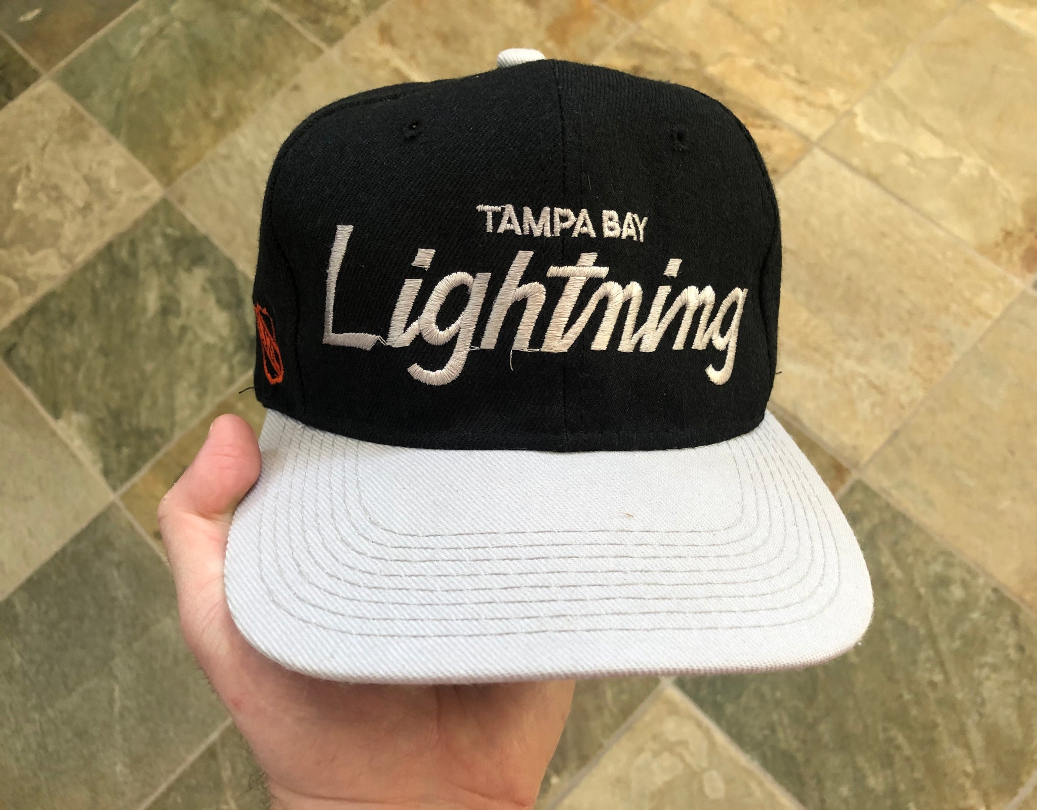 Vintage 90s Tampa Bay Lightning Sports Specialties Script SnapBack