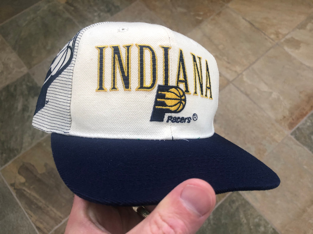 Vintage Indiana Pacers Sports Specialties Laser Snapback Basketball Hat