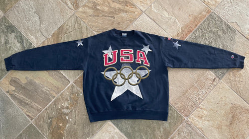 Vintage 1996 Atlanta Olympics USA Champion Sweatshirt, Size XXL ###