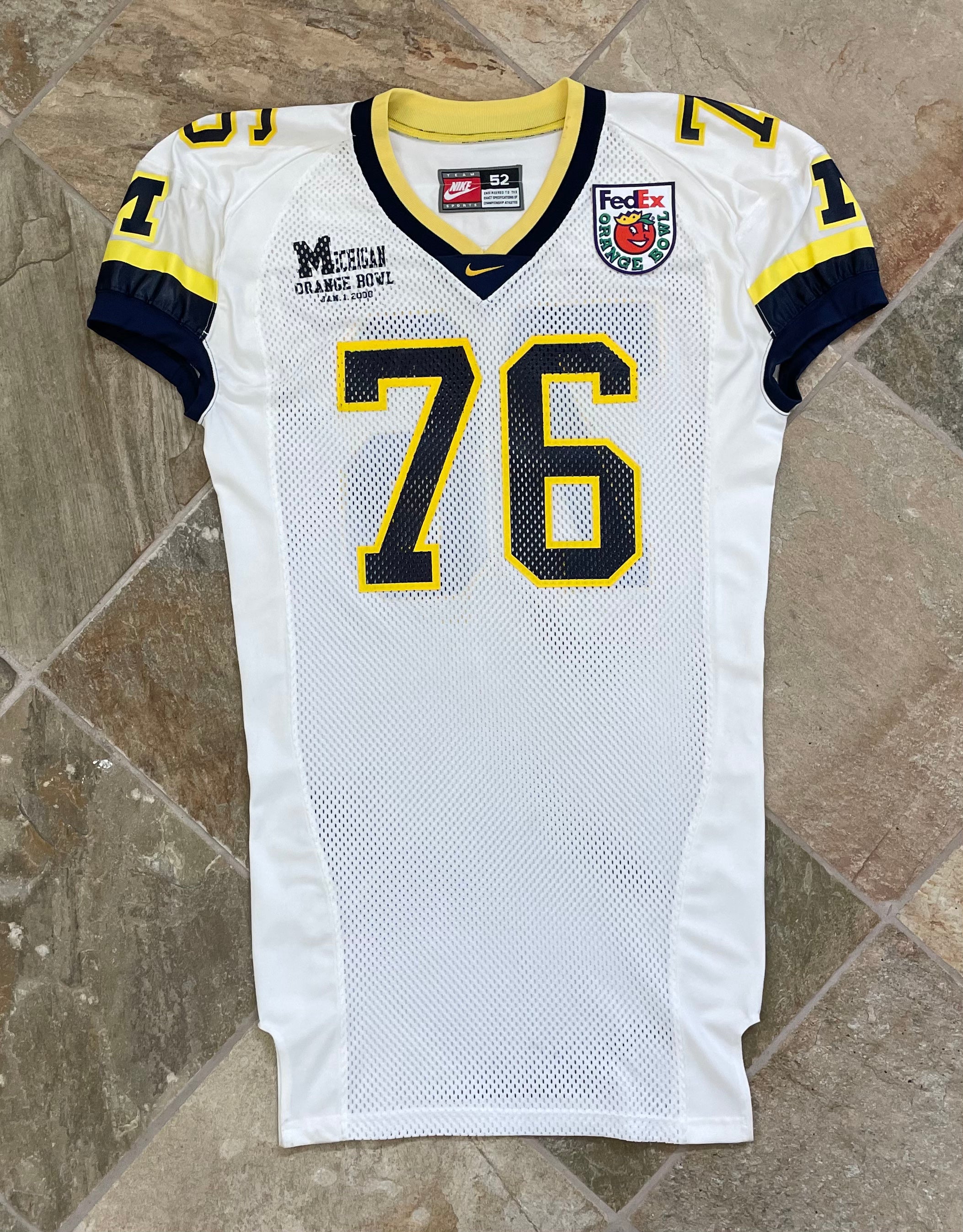 Vintage Michigan Wolverines Steve Hutchinson Nike Game Worn