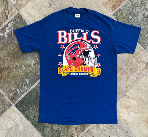 Vintage Buffalo Bills Trench Football Tshirt, Size Large