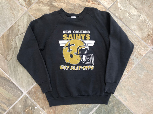 Vintage New Orleans Saints 1987 Playoffs Football Sweatshirt, Size Large