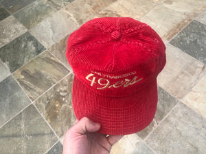 Vintage San Francisco 49ers Sports Specialties Corduroy Script Snapback Strapback Football Hat