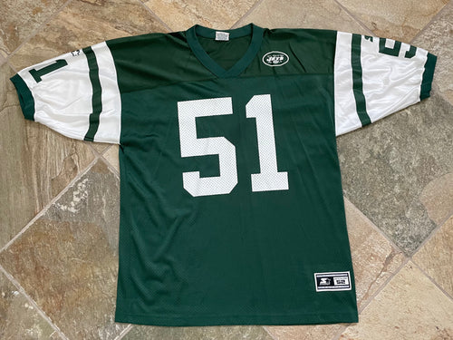 Vintage New York Jets Bryan Cox Starter Football Jersey, 52, XL