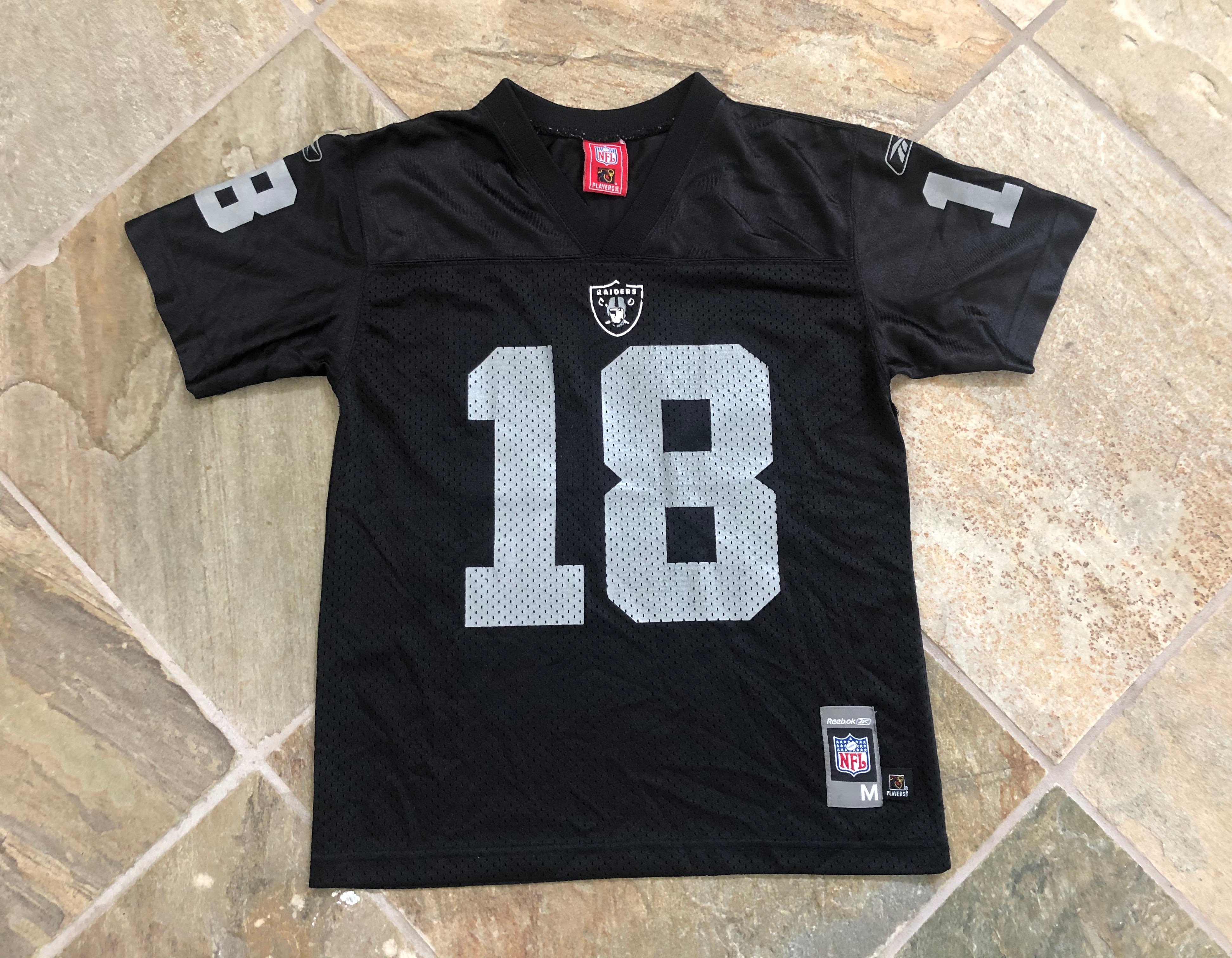 Vintage Oakland Raiders Randy Moss Reebok Football Jersey, Size