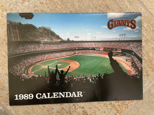 Vintage San Francisco Giants 1989 Baseball Calendar Schedule ###