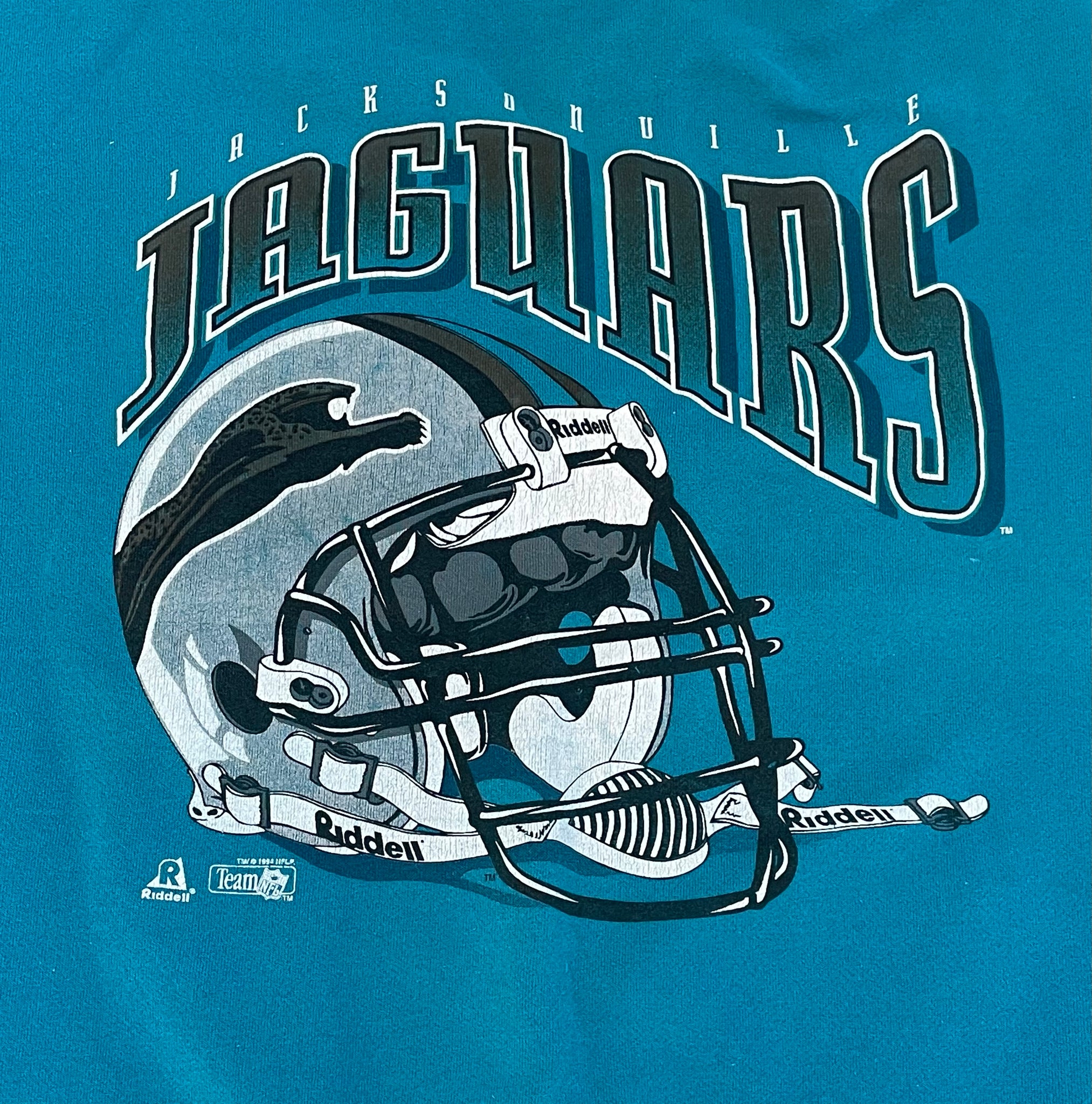 Jacksonville Jaguars NFL Team Helmet Logo 90s Fashion T-Shirt